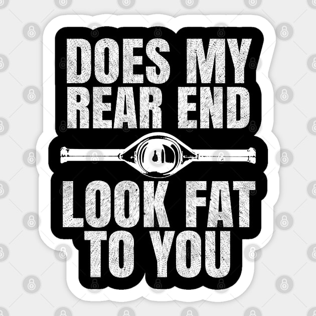 Funny Automotive Mechanic Drag Racing Muscle Car Sticker by CharJens